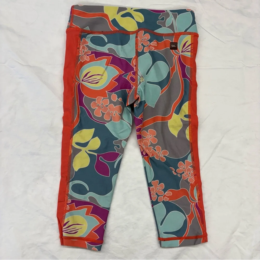 Tea Collection Size 5 Girls Activewear Tank Top and Cropped Leggings Set HTF‎